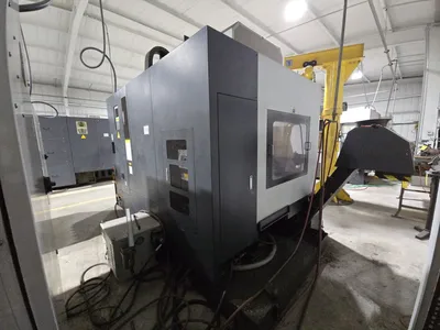 2018 Leadwell V-50i VMC w/ 30-Slot ATC, Conveyor, Fanuc Oi-MF Controller