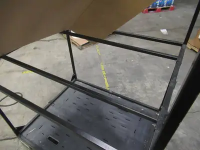 Welded Black Metal Frame Built to Fit Onto Pallets - Perfect for Projects