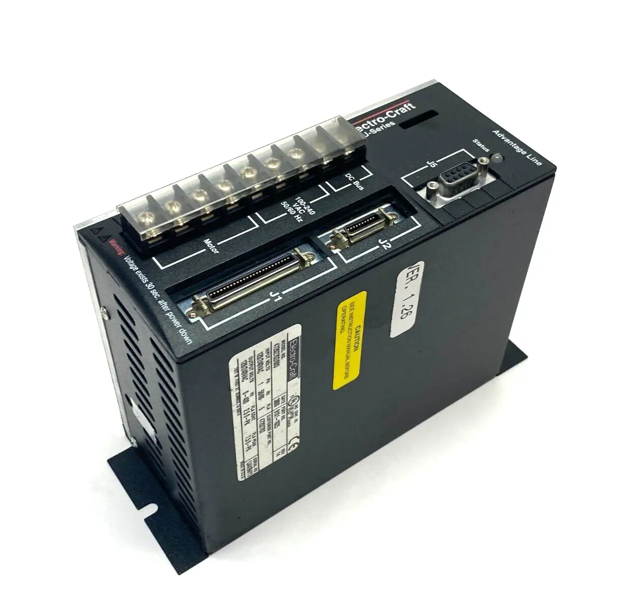 USED ELECTRO-CRAFT BRU SER ADVANTAGE LINE SERVO DRIVE 1-PHASE