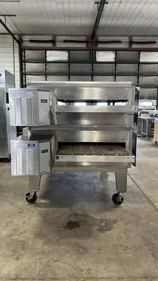 Used Lincoln Used Lincoln 3270 NG Impinger Conveyor Pizza Oven Double Stack Conveyor Ovens Illinois US | Falcon Restaurant Supply #1373763