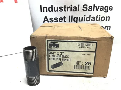 MUELLER 3/4″ x 3″ STANDARD BLACK STEEL PIPE NIPPLES