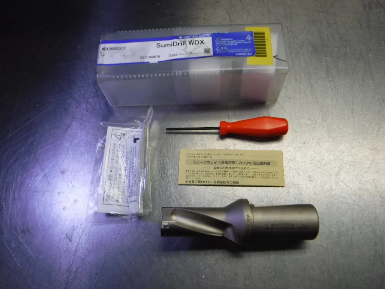 Sumitomo 26.50mm Coolant Thru Indexable Drill 32mm Shank WDX265D2S32 (LOC2047A)