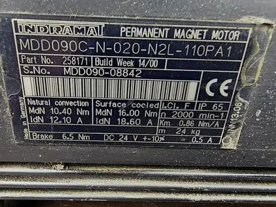 USED INDRAMAT MDD090C-N-020-N2L-110PA1