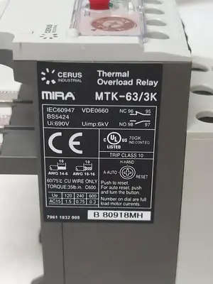 New | in-Stock CERUS MTK-63/3K 25L Miscellaneous Equipment (Electrical & Power) Ohio US | Surplus Asset Holdings #1238877