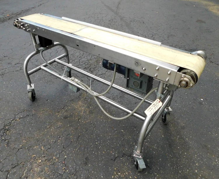 Used 8 X 66 SS BELT CONVEYOR 8 X 66 Belt Conveyors New Jersey US | Champion Trading Corporation #423387