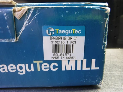 TaeguTec 3" Indexable Facemill 1" Arbor TFM430FW D3.00R-07 (LOC1706)