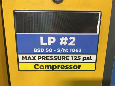 Used 2011 KAESER BSD 50 Rotary Screw & Sliding Vane Air Compressors Ohio US | HGR 24 #1705011