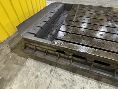 209" X 88" X 22" INGERSOL HEAVY DUTY STEEL T SLOT PRECISION TABLE LAYOUT PLATE: YOBRO #24018