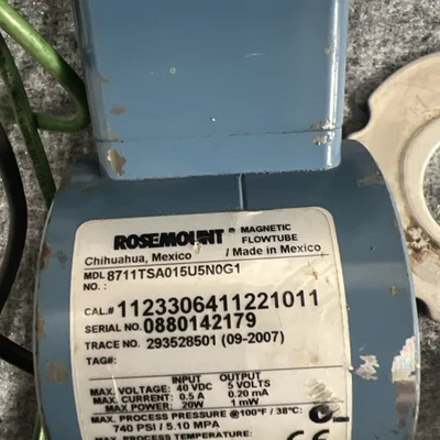 Used Rosemount 8732EST2A1N0DA1M4 Flowmeters California US | Davliegogo LLC #1725469