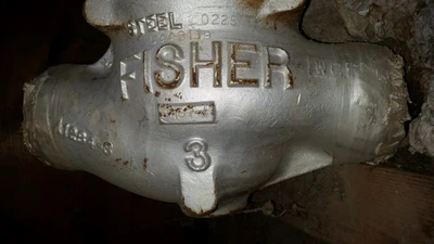 Fisher 3" SCH 40 Socket Weld Control Valve