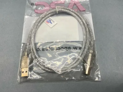 NEW APC CABLE USB 2.0, USB-A / USB-B, 480 MBPS, CLEAR, 3'
