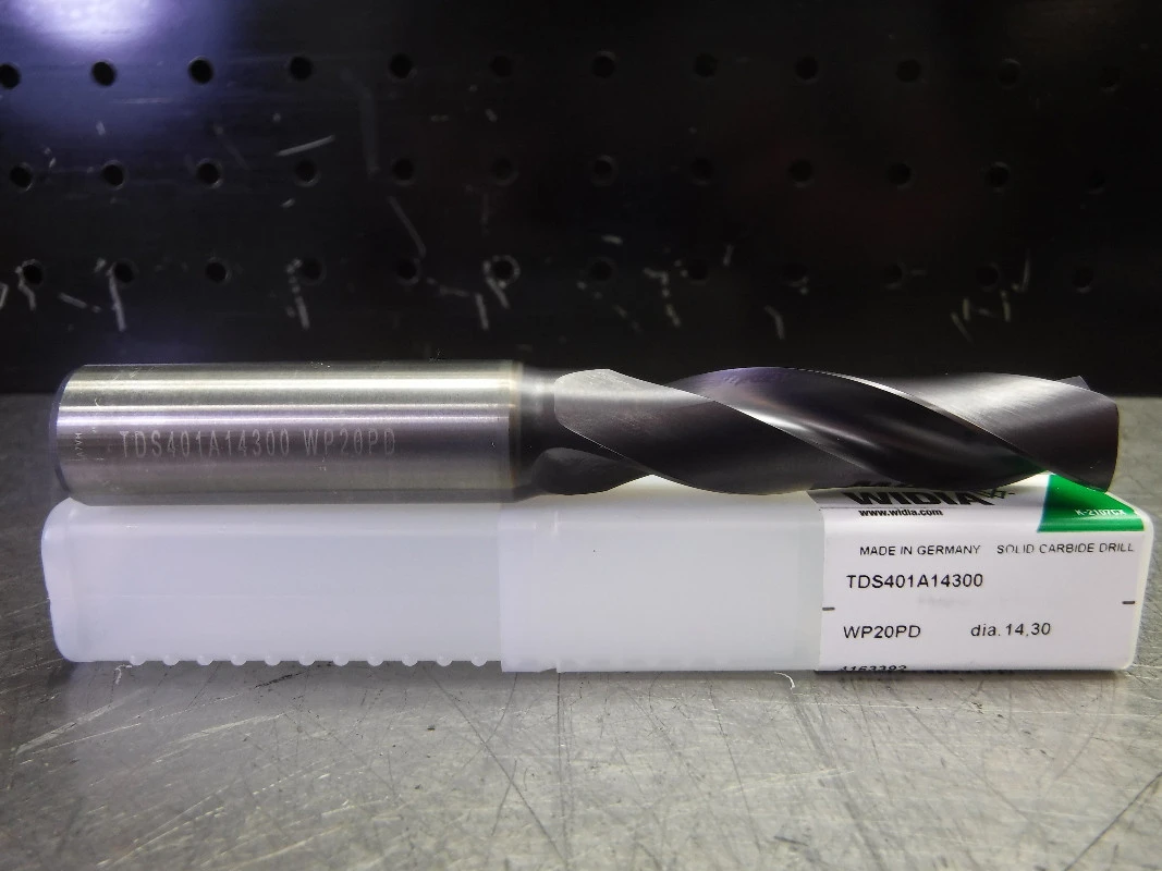 Widia 14.30mm Carbide Drill Coolant Thru TDS401A14300 WP20PD (LOC3659)