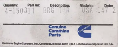 NEW BOX OF 4 CUMMINS 150311 THRUST BEARINGS