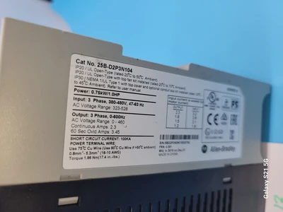 USED Allen-Bradley 25B-D2P3N104