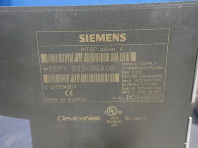 New | in-Stock SIEMENS 6EP13322BA00 DIN Rail Power Supplies Ohio US | HGR 24 #895445