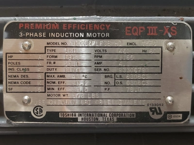 Relliance 7.5 Hp, 1760 Rpm, 213T Frame Electrical Motor