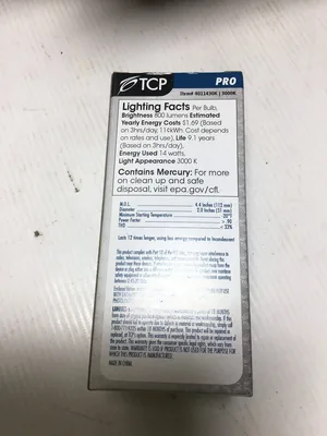 TCP PRO 4011430K White 14W Dimmable Light Bulbs (Box of 12)