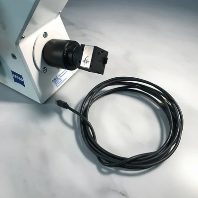 Item# L205 Zeiss AxioVert 40 MAT Inverted Microscope & Camera