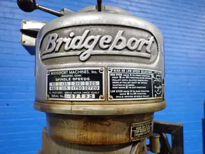 Bridgeport 9" X 36" Vertical Mill