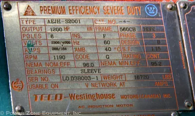 USED TECO WESTINGHOUSE -