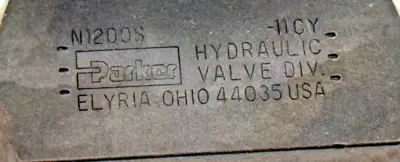 NEW PARKER N1200S HYDRAULIC CONTROL VALVE 3/4-14 THREAD 25 GPM 5000 MAX PSI