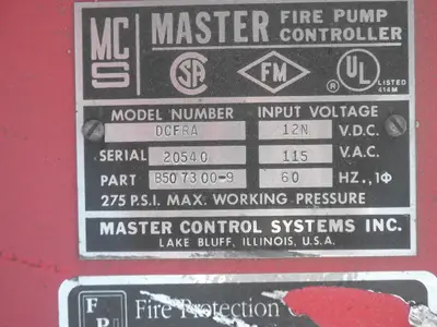 USED MASTER CONTROL SYSTEMS DCFRA