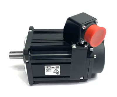 USED MITSUBISHI ELECTRIC BRUSHLESS AC SERVO MOTOR, ROTARY, KEYED SHAFT