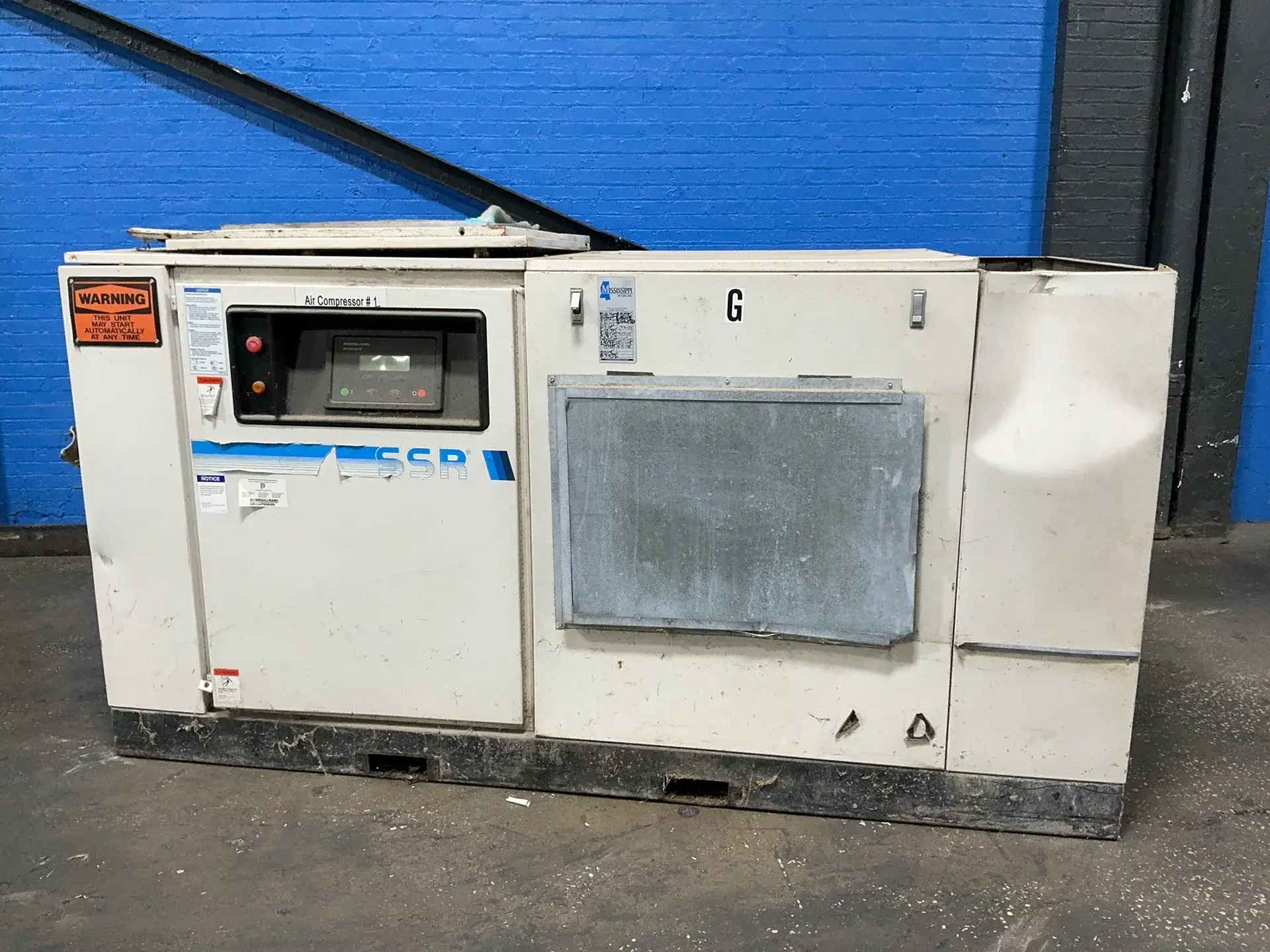 Used 1992 INGERSOLL RAND SSREP100 Rotary Screw & Sliding Vane Air Compressors Ohio US | HGR 24 #1305133