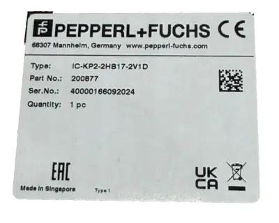 NEW PEPPERL+FUCHS IC-KP2-2HB17-2V1D RFID CONTROL UNIT 20087 ICKP22HB172V1D