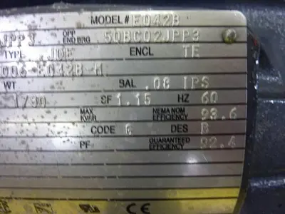 USED US ELECTRICAL MOTORS A15P2C