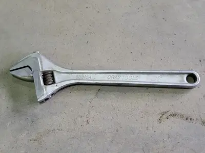 8", 10", 12" and 15" Adjustable Wrench Set