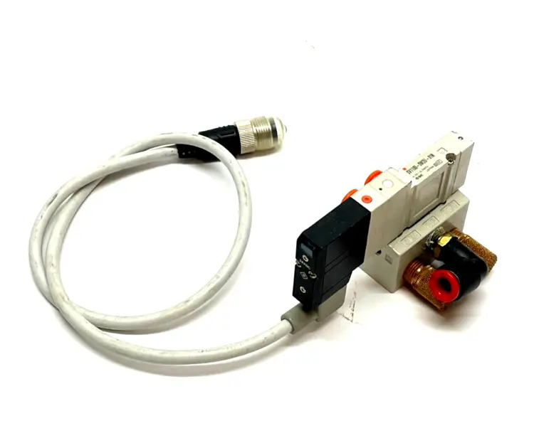 Used SMC 5-PORT 2-POSITION SINGLE SOLENOID VALVE, 1/8" NPT Solenoid Valves Michigan US | Maverick Industrial Sales #1092693