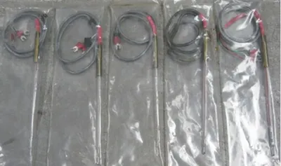 QTY. 5. DC PT 100 TEMPERATURE PROBE GLASS WITH 3 W...