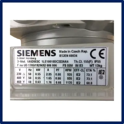 USED MITSUBISHI 1LE1001-0DC32-2AA4 REPLACES 1LA5083-6AA10 MOTOR