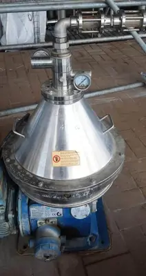 Macfuge 325 CHPT 3SK-P self-cleaning biodiesel purifier, 316SS.
