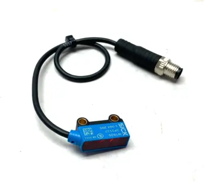USED MAVERICK INDUSTRIAL SALES PHOTOELECTRIC PROXIMITY SENSOR W/ BACKGROUND SUPP.