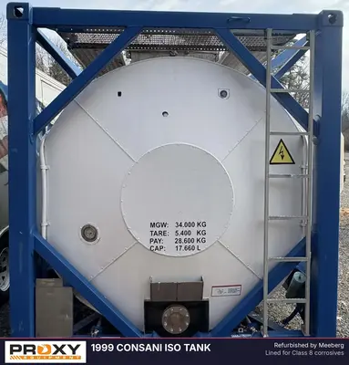 Used 1999 CONSANI ISO TANK Tanker Trailers New Jersey US | Proxy Equipment #1381424