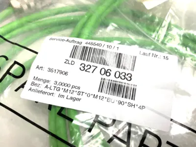 USED DMG MORI DOUBLE ENDED CONNECTION CORDSET 32706033