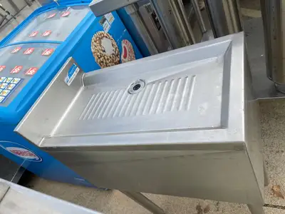 Used BK-Resources Used BK Resources BKUBD-12-21S Stainless Steel Underbar Drainboard - SS276 Underbar Equipment Illinois US | Falcon Restaurant Supply #1375894