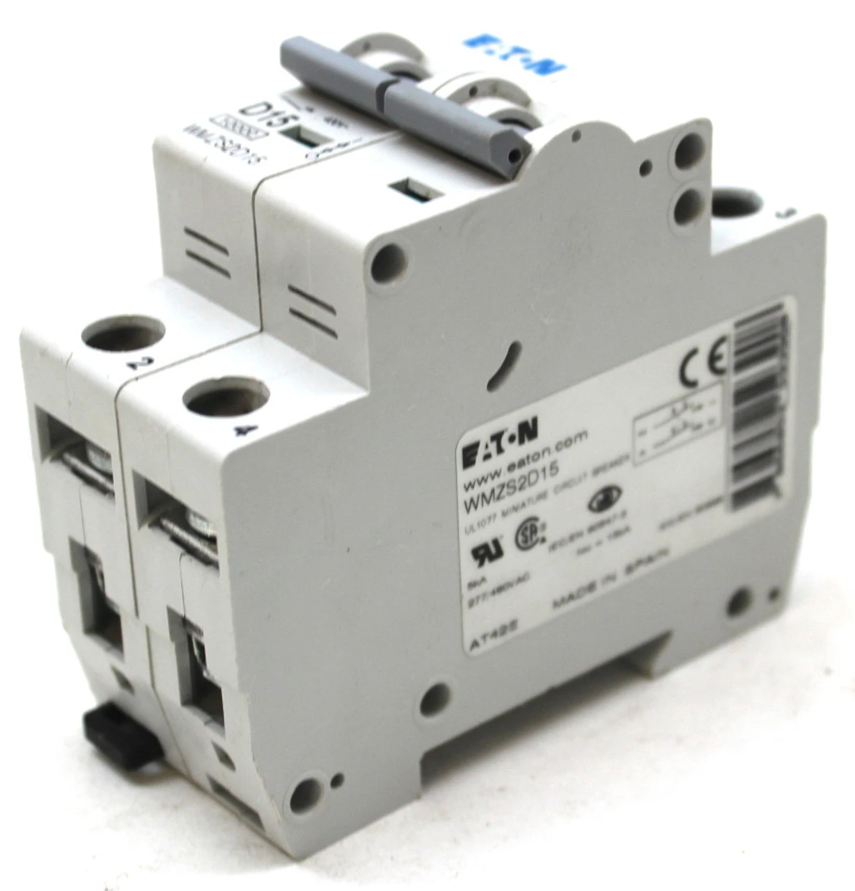 Eaton WMZS2D15 Circuit Breaker 15 Amp, 2 Pole, 277 V