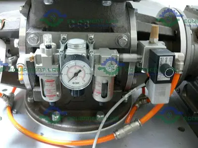 USED INDUSTRIAL POWDER HOPPER W/ SEW-EURODRIVE SAF67 AM143 GEAR REDUCER & 1HP MOTOR