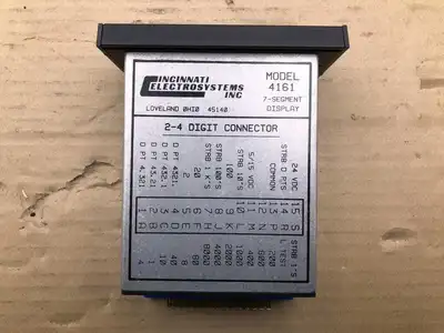 Cincinnati Electrosystems 4162-15 Rev. C 2″ High BCD to 7 Segment Panel Display -NIB