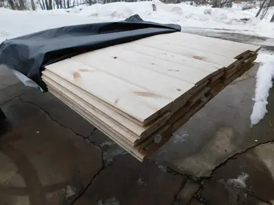 1 x 6 Ponderosa Pine #3 or better Tongue & Groove Reversible WP4 V Front / Nickel Gap Back - 512 Linear Feet