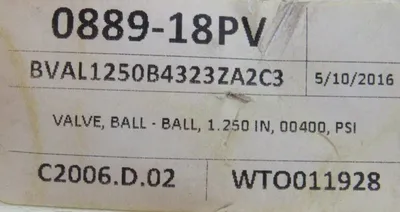NEW BETTIS BVAL1250B4323ZA2C3 ACTUATOR VALVE 1-1/4" BVAL1250B4323ZA0ZBZK