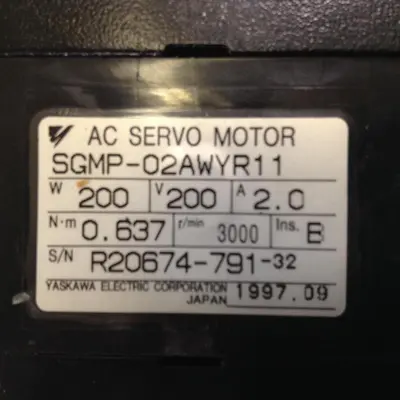 USED YASKAWA SGMP-02AWYR11