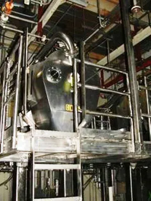 Heinkel HF 800 Inverting Filter centrifuge, Hastelloy C22.