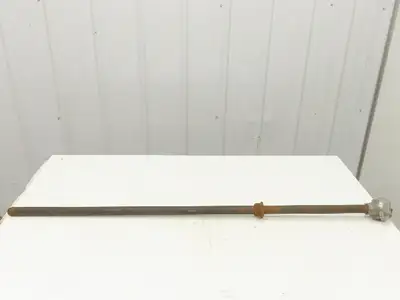 LN Leeds & Northrup Type J Thermocouple Pipe Well 1"x 44" Steel Pipe 1-1/4" NPT