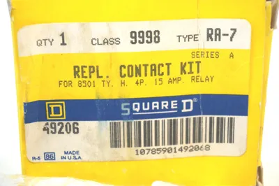 NEW SQUARE D 9998-RA-7 CONTACT KIT 9998RA7