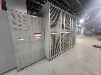 6000/9000 kVA Transformer, 3-Ph, 13800V HV, 600Y/347V LV w/ Switchgear Unit
