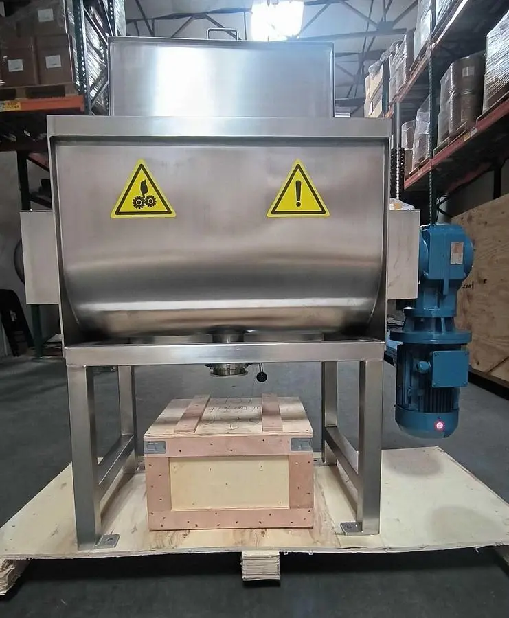 New 5 and 10 Cubic Foot Stainless Steel Ribbon Double Blenders in Stock in USA